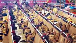 An average police officer works 14 hours a day.(HT File) An average police officer works 14 hours a day.(HT File)
