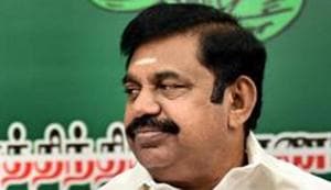Tamil Nadu Chief Minister E Palanisamy (EPS) left for a 13-day foreign trip to Britain, USA and Dubai to woo investors.(PTI) Tamil Nadu Chief Minister E Palanisamy (EPS) left for a 13-day foreign trip to Britain, USA and Dubai to woo investors.(PTI)