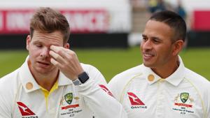 File image of Australia cricketers Steve Smith and Usman Khawaja.(Action Images via Reuters) File image of Australia cricketers Steve Smith and Usman Khawaja.(Action Images via Reuters)