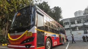 The city can leverage the deployment of electric buses to increase the public transport network in the city, provided it can address three fundamental issues.(Pratik Chorge/HT Photo) The city can leverage the deployment of electric buses to increase the public transport network in the city, provided it can address three fundamental issues.(Pratik Chorge/HT Photo)