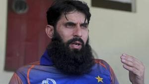 A file photo of former Pakistan cricket team's captain Misbah-ul-Haq.(AP) A file photo of former Pakistan cricket team's captain Misbah-ul-Haq.(AP)