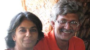 Susan Abraham with Vernon Gonsalves - Vernon was arrested for alleged links with Naxals.(HT File photo) Susan Abraham with Vernon Gonsalves - Vernon was arrested for alleged links with Naxals.(HT File photo)