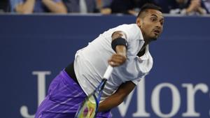 Nick Kyrgios of Australia serves against Steve Johnson of the United States.(USA TODAY Sports) Nick Kyrgios of Australia serves against Steve Johnson of the United States.(USA TODAY Sports)