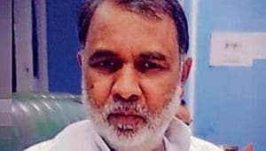 Braj Kishor Bind has stirred a fresh row by claiming that Hindu Gods Shiva and Hanuman belonged to Bind caste.(HT Photo) Braj Kishor Bind has stirred a fresh row by claiming that Hindu Gods Shiva and Hanuman belonged to Bind caste.(HT Photo)