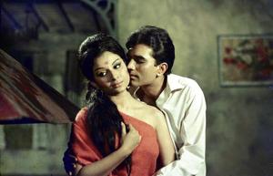 Rajesh Khanna and Sharmila Tagore in Aradhana. This was the film that made Khanna a superstar. Rajesh Khanna and Sharmila Tagore in Aradhana. This was the film that made Khanna a superstar.