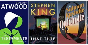 This combination of photos shows cover images from anticipated releases, from left, This combination of photos shows cover images from anticipated releases, from left,