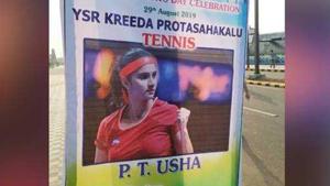 PT Usha mistaken for Sania Mirza.(EPS) PT Usha mistaken for Sania Mirza.(EPS)
