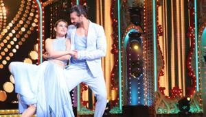 Ex couple Madhurima Tuli and Vishal Aditya Singh during their performance on Nach Baliye. Ex couple Madhurima Tuli and Vishal Aditya Singh during their performance on Nach Baliye.