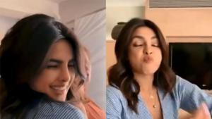 Priyanka Chopra makes faces as she shoots with best friend Tamanna.(Instagram) Priyanka Chopra makes faces as she shoots with best friend Tamanna.(Instagram)