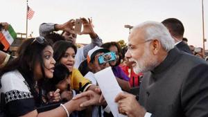 Titled “Howdy Modi!”, the event on September 22, hosted by the Texas India Forum, is being promoted as a community summit.(PTI Photo) Titled “Howdy Modi!”, the event on September 22, hosted by the Texas India Forum, is being promoted as a community summit.(PTI Photo)