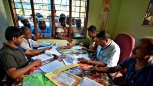 According to officials associated with the exercise, over 9,00,000 hearings have been held in the claims and the objections phase .(Reuters Photo) According to officials associated with the exercise, over 9,00,000 hearings have been held in the claims and the objections phase .(Reuters Photo)