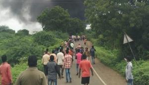 At least eight workers were feared killed on Saturday morning in explosion of cylinders at a chemical factory in Dhule district of Maharashtra(ANI/Twitter) At least eight workers were feared killed on Saturday morning in explosion of cylinders at a chemical factory in Dhule district of Maharashtra(ANI/Twitter)