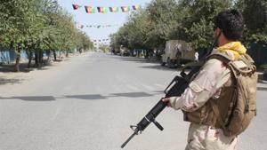 Afghan security forces stand guard during a fight against Taliban fighters in Kunduz province north of Kabul.(AP Photo) Afghan security forces stand guard during a fight against Taliban fighters in Kunduz province north of Kabul.(AP Photo)