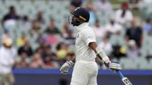 India's Murali Vijay walks from the filed after he was dismissed during the first cricket test between Australia and India in Adelaide, Australia,Saturday, Dec. 8, 2018. (AP Photo/James Elsby)(AP) India's Murali Vijay walks from the filed after he was dismissed during the first cricket test between Australia and India in Adelaide, Australia,Saturday, Dec. 8, 2018. (AP Photo/James Elsby)(AP)