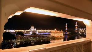 The Golden Temple on the occasion of the 415th anniversary of Shri Guru Granth Sahib Parkash Parv in Amritsar.(ANI) The Golden Temple on the occasion of the 415th anniversary of Shri Guru Granth Sahib Parkash Parv in Amritsar.(ANI)