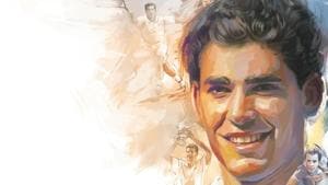 Star player Pete Sampras turned professional at the age of 17. In 1990, he won his first Grand Slam at the US Open, beating Andre Agassi in the final, becoming the youngest player to claim the title at 19 years and 28 days.(Illustration: Gajanan Nirphale) Star player Pete Sampras turned professional at the age of 17. In 1990, he won his first Grand Slam at the US Open, beating Andre Agassi in the final, becoming the youngest player to claim the title at 19 years and 28 days.(Illustration: Gajanan Nirphale)