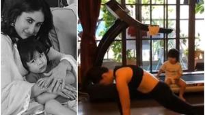 Kareena Kapoor does yoga at home in new video.(Instagram) Kareena Kapoor does yoga at home in new video.(Instagram)