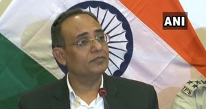 Jammu and Kashmir’s Principal Secretary Rohit Kansal at a press conference in Srinagar.(ANI) Jammu and Kashmir’s Principal Secretary Rohit Kansal at a press conference in Srinagar.(ANI)