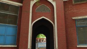 A witness to the city’s colonial past, the Government Boys’ Senior Secondary School shares its boundary wall with the Civil Hospital. Until recently, it faced the prospect of being partly demolished to expand the hospital next door.(Parveen Kumar/HT Photo) A witness to the city’s colonial past, the Government Boys’ Senior Secondary School shares its boundary wall with the Civil Hospital. Until recently, it faced the prospect of being partly demolished to expand the hospital next door.(Parveen Kumar/HT Photo)
