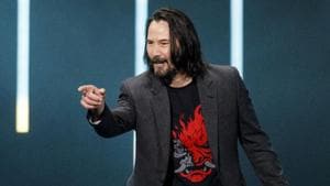 Actor Keanu Reeves of the Cyberpunk 2077 video game launch.(Bloomberg) Actor Keanu Reeves of the Cyberpunk 2077 video game launch.(Bloomberg)