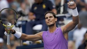 Rafael Nadal, of Spain, reacts to the crowd after defeating Hyeon Chung, of South Korea.(AP) Rafael Nadal, of Spain, reacts to the crowd after defeating Hyeon Chung, of South Korea.(AP)