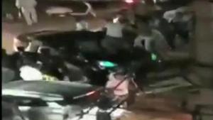 A video has emerged of a car ramming through people on Sunday night in north Delhi’s Model Town.(ANI Photo/Videograb) A video has emerged of a car ramming through people on Sunday night in north Delhi’s Model Town.(ANI Photo/Videograb)