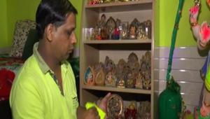 The massive collection is a sight to witness as every idol presents a different picture of the place where it was made.(Photo: ANI) The massive collection is a sight to witness as every idol presents a different picture of the place where it was made.(Photo: ANI)