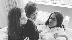 Shweta Nanda with kids Agastya and Navya Naveli Nanda.(Instagram) Shweta Nanda with kids Agastya and Navya Naveli Nanda.(Instagram)