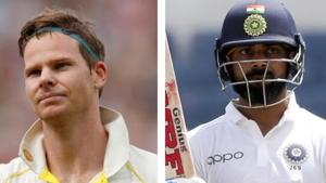 Steve Smith overtook Virat Kohli in Test rankings(HT Collage) Steve Smith overtook Virat Kohli in Test rankings(HT Collage)