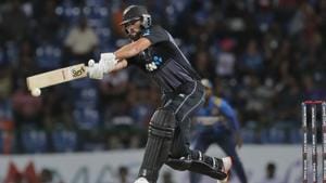 New Zealand's Tom Bruce plays a shot during the second Twenty20 international.(AP) New Zealand's Tom Bruce plays a shot during the second Twenty20 international.(AP)
