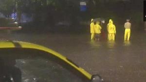 Waterlogging in parts of Mumbai.(ANI Photo) Waterlogging in parts of Mumbai.(ANI Photo)