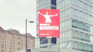 A picture of the billboard featuring Ben Stokes in Manchester.(Twitter) A picture of the billboard featuring Ben Stokes in Manchester.(Twitter)