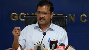Delhi Chief Minister Arvind Kejriwal addresses a press conference to announce the Delhi government’s extension of benefits under its 'Jai Bhim Mukhyamantri Yojana', at Delhi Secretariat in New Delhi, India, on Tuesday(Mohd Zakir/HT PHOTO) Delhi Chief Minister Arvind Kejriwal addresses a press conference to announce the Delhi government’s extension of benefits under its 'Jai Bhim Mukhyamantri Yojana', at Delhi Secretariat in New Delhi, India, on Tuesday(Mohd Zakir/HT PHOTO)