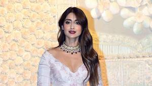 Ileana D'Cruz during the celebration of Ganesh Chaturthi at Antilia in Mumbai on Tuesday. Ileana D'Cruz during the celebration of Ganesh Chaturthi at Antilia in Mumbai on Tuesday.