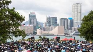 Demonstrators gather during a strike rally at Tamar Park in the Admiralty district of Hong Kong, China, on Tuesday, Sept. 3, 2019. Hong Kong Chief Executive Carrie Lam said she never asked China for permission to resign over the historic unrest rocking the city, while acknowledging that she discussed her struggles in a closed-door meeting. Photographer: Kyle Lam/Bloomberg(Bloomberg) Demonstrators gather during a strike rally at Tamar Park in the Admiralty district of Hong Kong, China, on Tuesday, Sept. 3, 2019. Hong Kong Chief Executive Carrie Lam said she never asked China for permission to resign over the historic unrest rocking the city, while acknowledging that she discussed her struggles in a closed-door meeting. Photographer: Kyle Lam/Bloomberg(Bloomberg)