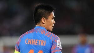 File image of India football skipper Sunil Chhetri.(Getty Images) File image of India football skipper Sunil Chhetri.(Getty Images)