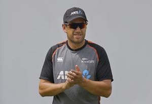 New Zealand's batsman Ross Taylor attends a practice session a day ahead of their second test cricket match against Sri Lanka in Colombo, Sri Lanka, Wednesday, Aug. 21, 2019.(AP) New Zealand's batsman Ross Taylor attends a practice session a day ahead of their second test cricket match against Sri Lanka in Colombo, Sri Lanka, Wednesday, Aug. 21, 2019.(AP)