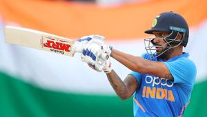 Shikhar Dhawan plays a shot during an ODI.(Getty Images) Shikhar Dhawan plays a shot during an ODI.(Getty Images)