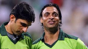 File image of former Pakistan cricketers Misbah-ul-Haq and Shoaib Akhtar.(Getty Images) File image of former Pakistan cricketers Misbah-ul-Haq and Shoaib Akhtar.(Getty Images)