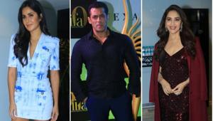 Katrina Kaif, Salman Khan and Madhuri Dixit at the IIFA event.(Varinder Chawla) Katrina Kaif, Salman Khan and Madhuri Dixit at the IIFA event.(Varinder Chawla)