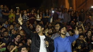 Kanhaiya Kumar addresses JNU students after his release in New Delhi on March 3, 2016.(HT file photo) Kanhaiya Kumar addresses JNU students after his release in New Delhi on March 3, 2016.(HT file photo)