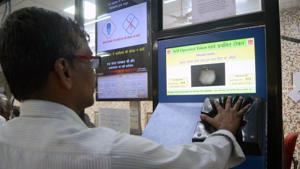 To ensure presence of staff in offices, the municipal corporation (MC) has installed Aadhaar Card-based biometric machines in all the four zonal offices of the MC and every zone will have two such machines.Photo by Rishikesh Choudhary/ Hindustan Times) Representative Image To ensure presence of staff in offices, the municipal corporation (MC) has installed Aadhaar Card-based biometric machines in all the four zonal offices of the MC and every zone will have two such machines.Photo by Rishikesh Choudhary/ Hindustan Times) Representative Image