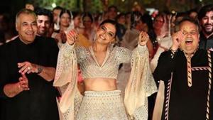 Deepika Padukone with Abu Jani and Sandeep Khosla in Mumbai.(Instagram) Deepika Padukone with Abu Jani and Sandeep Khosla in Mumbai.(Instagram)