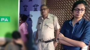 DCW chief Swati Maliwal, along with her colleague Kiran Negi and other staff of the panel, carried out a surprise inspection of two spas at Nawada on Wednesday, the commission said.(Twitter/DCW) DCW chief Swati Maliwal, along with her colleague Kiran Negi and other staff of the panel, carried out a surprise inspection of two spas at Nawada on Wednesday, the commission said.(Twitter/DCW)