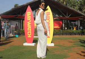 Priyanka Chopra rocked a white jumpsuit at the trailer launch of Baywatch two years ago, and the all-white trend shows no sign of fading.(Pramod Thakur / HT Photo) Priyanka Chopra rocked a white jumpsuit at the trailer launch of Baywatch two years ago, and the all-white trend shows no sign of fading.(Pramod Thakur / HT Photo)