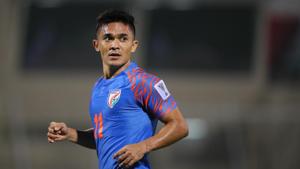 Sunil Chhetri in action during the AFC Asian Cup for India.(Getty Images) Sunil Chhetri in action during the AFC Asian Cup for India.(Getty Images)