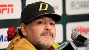 FILE PHOTO: Soccer Football - Ascenso MX - Semifinals Second Leg- F.C. Juarez v Dorados - Benito Juarez Stadium, Ciudad Juarez, Mexico -November 24, 2018. Dorados coach Diego Maradona attends a news conference . REUTERS/Jose Luis Gonzalez(REUTERS) FILE PHOTO: Soccer Football - Ascenso MX - Semifinals Second Leg- F.C. Juarez v Dorados - Benito Juarez Stadium, Ciudad Juarez, Mexico -November 24, 2018. Dorados coach Diego Maradona attends a news conference . REUTERS/Jose Luis Gonzalez(REUTERS)