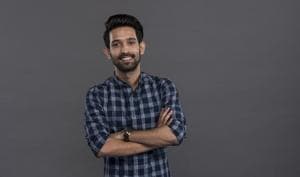 “My guilty pleasure is sweets. Especially when I’m in Kolkata, I gorge on baked rosogollas. I generally have eight or 10 big rosogollas in one go. In Mumbai, my guilty pleasure is chaat,” says Vikrant Massey(Aalok Soni/HT PHOTO) “My guilty pleasure is sweets. Especially when I’m in Kolkata, I gorge on baked rosogollas. I generally have eight or 10 big rosogollas in one go. In Mumbai, my guilty pleasure is chaat,” says Vikrant Massey(Aalok Soni/HT PHOTO)