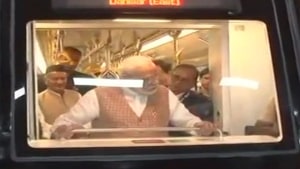 Prime Minister Narendra Modi onboard a state of the art metro coach, the first metro coach manufactured under Make in India(ANI) Prime Minister Narendra Modi onboard a state of the art metro coach, the first metro coach manufactured under Make in India(ANI)