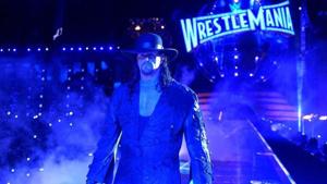 The Undertaker makes another captivating entrance at WWE WrestleMania.(WWE) The Undertaker makes another captivating entrance at WWE WrestleMania.(WWE)